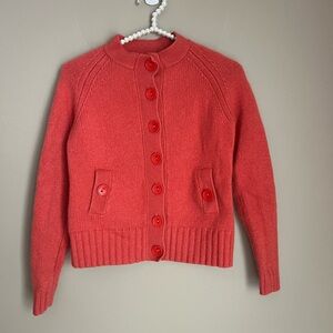 Allen B. By Allen Schwartz orange girls Cardigan
